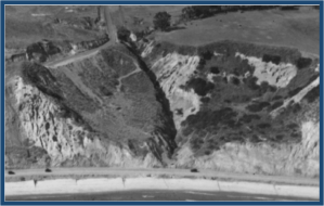 Original Arroyo filled to build Sunset and partially filled on project site